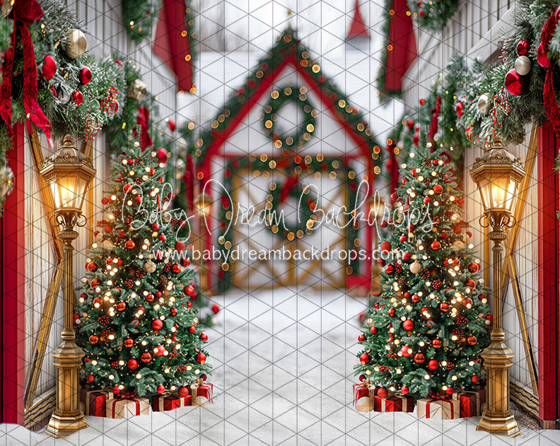 Baby Dream Twinkle in the Trees Christmas Photography offers Backdrop