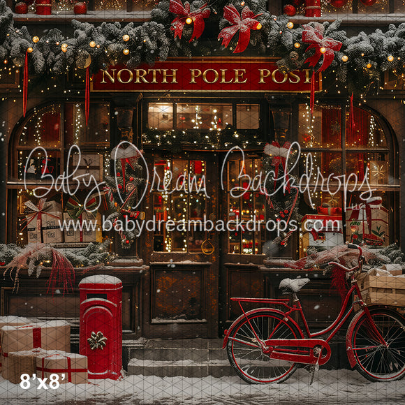 X Drop Christmas Town North Pole Post (YM)