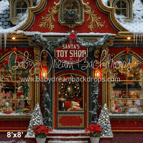 X Drop Christmas Town Santa's Toy Shop (YM)