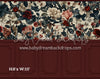 Fine Art Wallpaper Holiday Florals (Room 1 Crimson) (HL)
