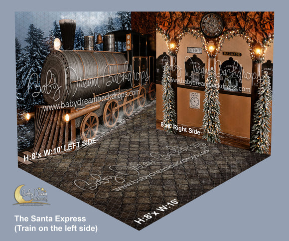 The Santa Express Fabric Room (Train on the Left)