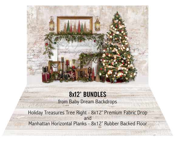 Holiday Treasures Tree Right and Manhattan Horizontal Planks