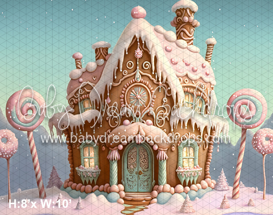 Candyland Gingerbread House (VR) Baby Dream Backdrops