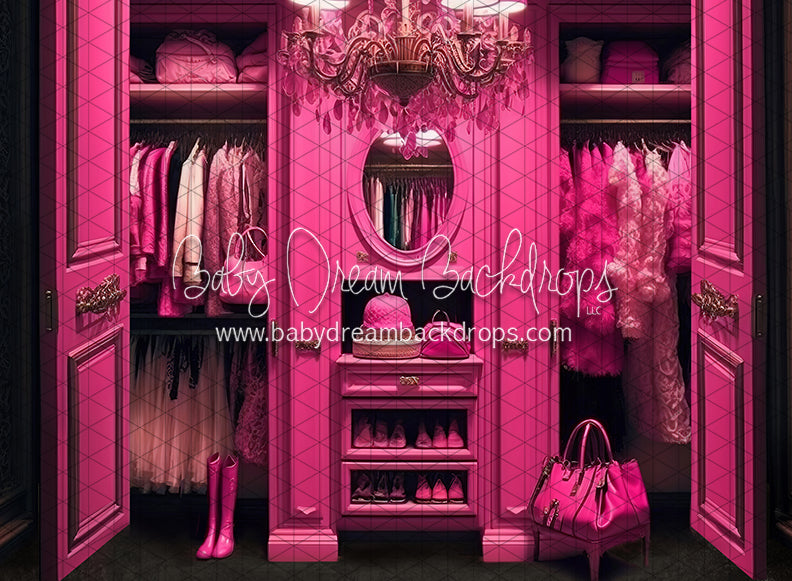 Dolly Dream Glam Closet (JA) Baby Dream Backdrops