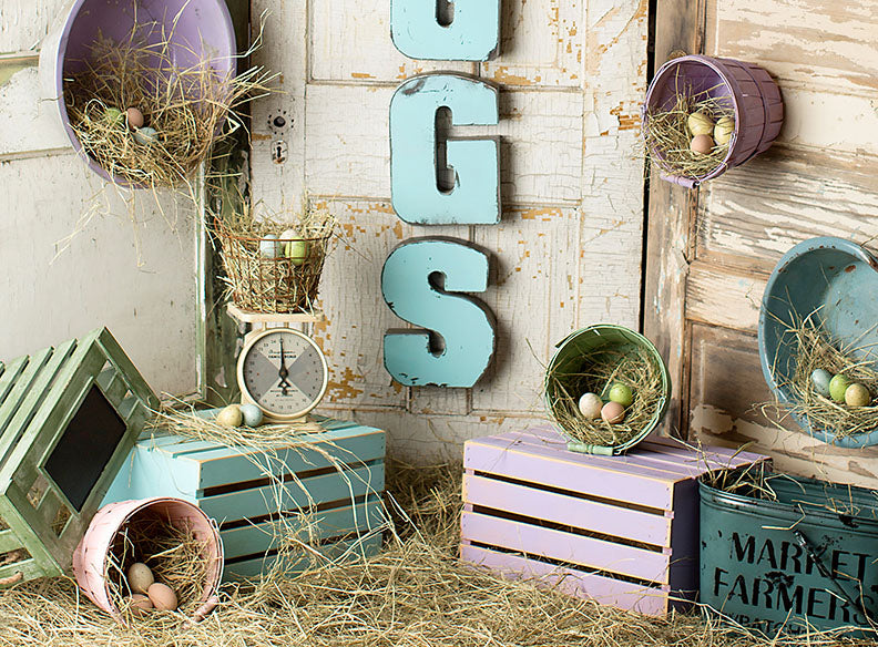 Eggs Crates Baby Dream Backdrops
