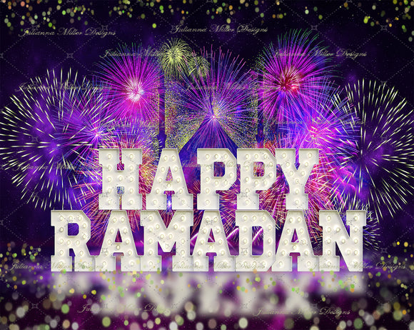Happy Ramadan White