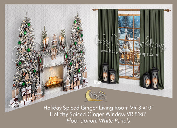 Holiday Spiced Ginger Living Room Window - Room (VR)