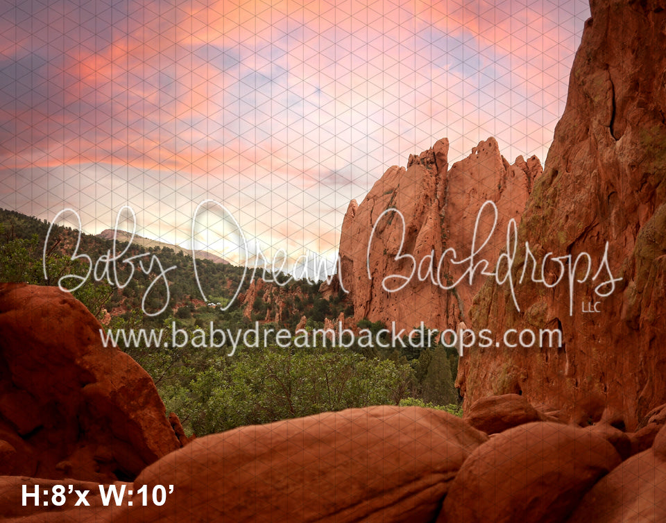 Red Rock Garden (LG) Baby Dream Backdrops
