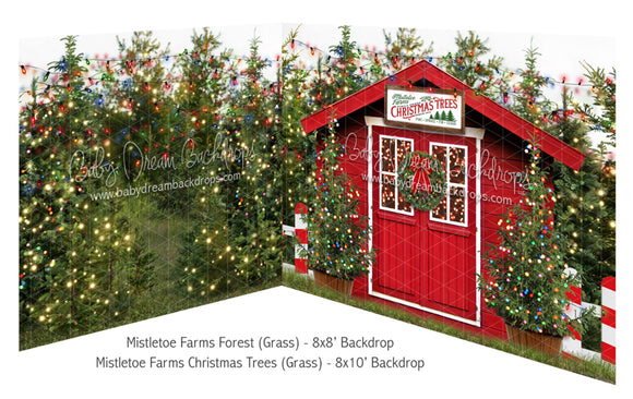Mistletoe Farms Forest (Grass) and Mistletoe Farms Christmas Trees (Grass) Bundle