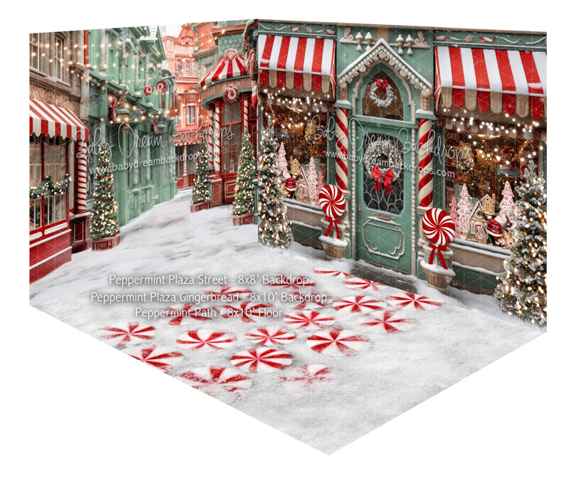 Room Peppermint Plaza Street + Peppermint Plaza Gingerbread + Peppermi ...