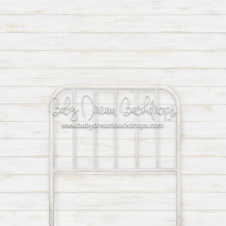 Simple White Headboard (Full) Baby Dream Backdrops