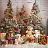 Teddy Bear Christmas Red and Gold (KS)