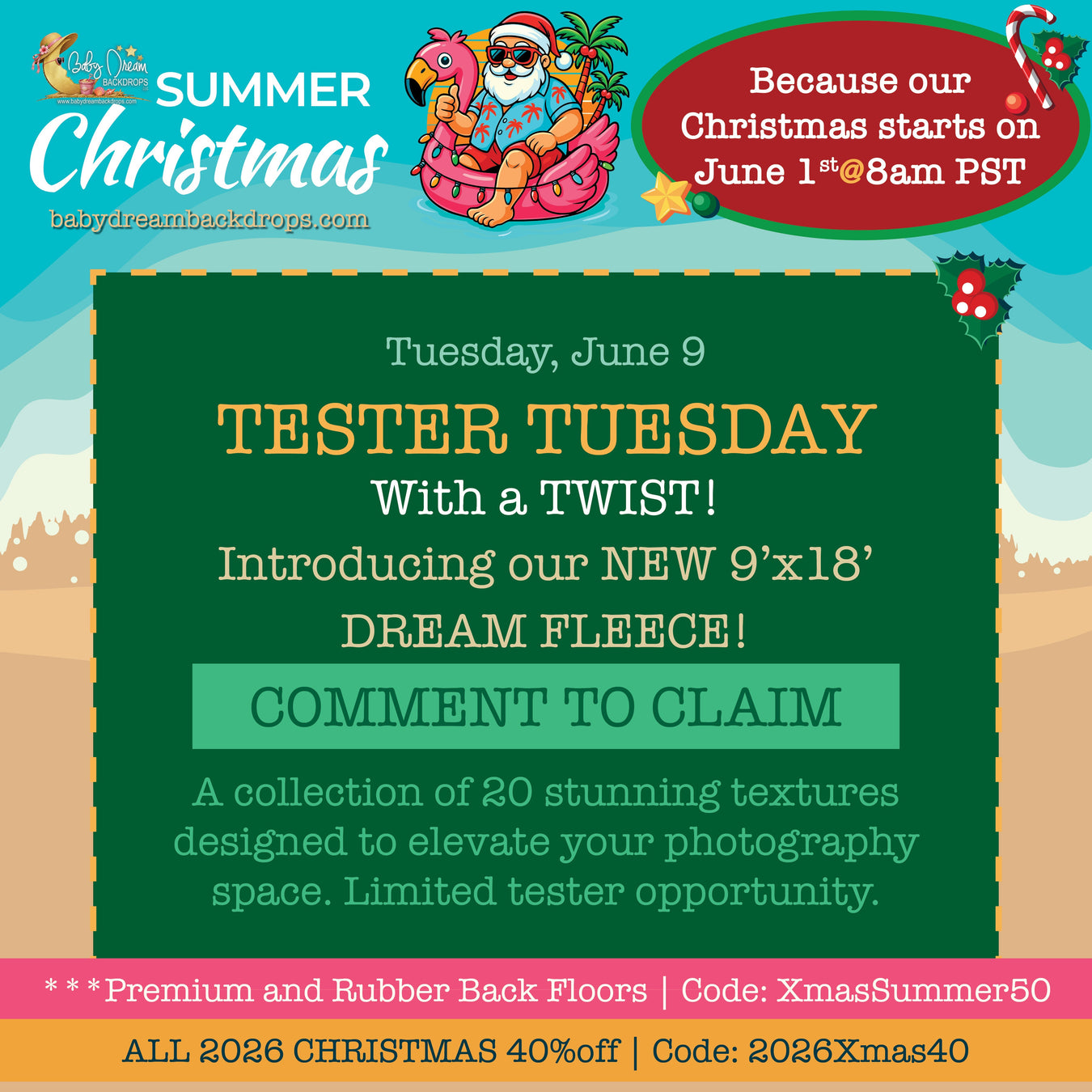 Summer Christmas - June 9 Tester Tuesday