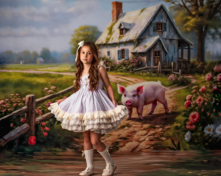 This little piggie road Fabric Floor (VR)