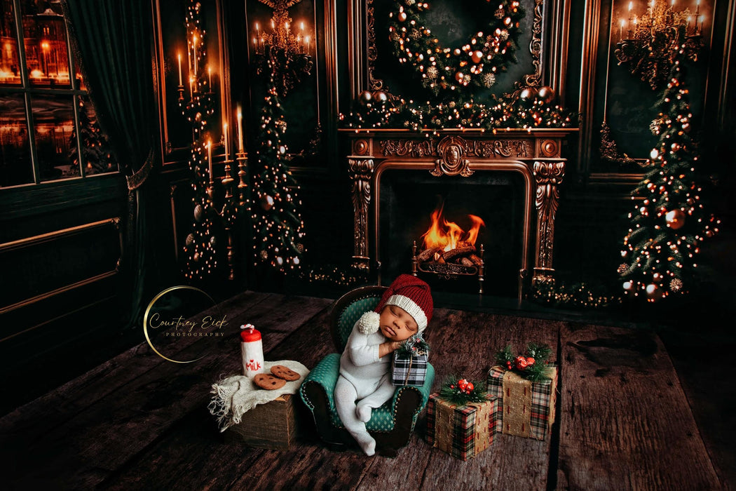 Emerald Glow and Elegance Fireplace (Fire) (JA)