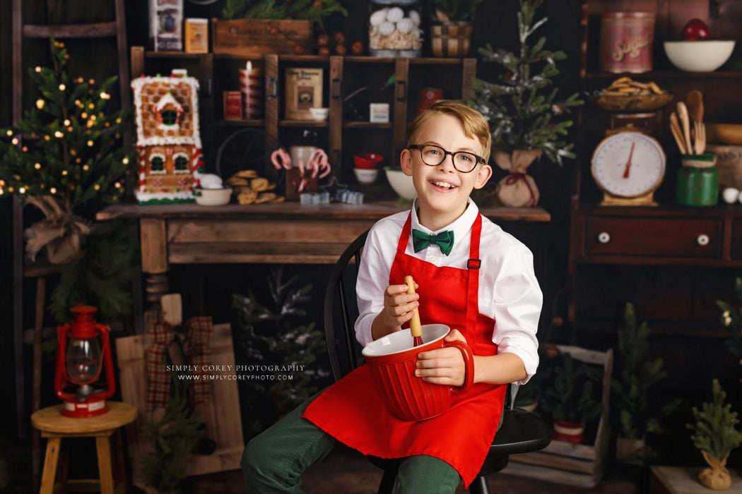 Claus Corner Comfy Den and Kitchen Lights Fabric Room