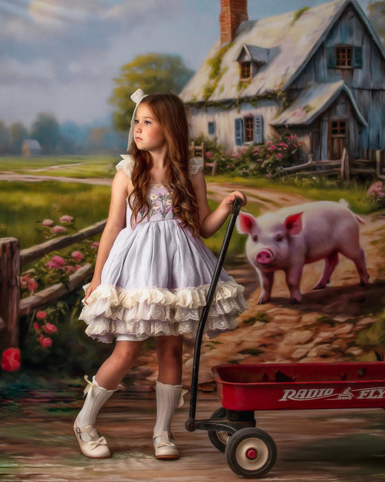 This little piggie road Fabric Floor (VR)