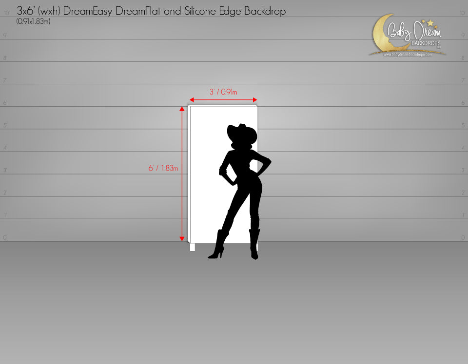 3x6' DreamEasy Silicone Edge Backdrops
