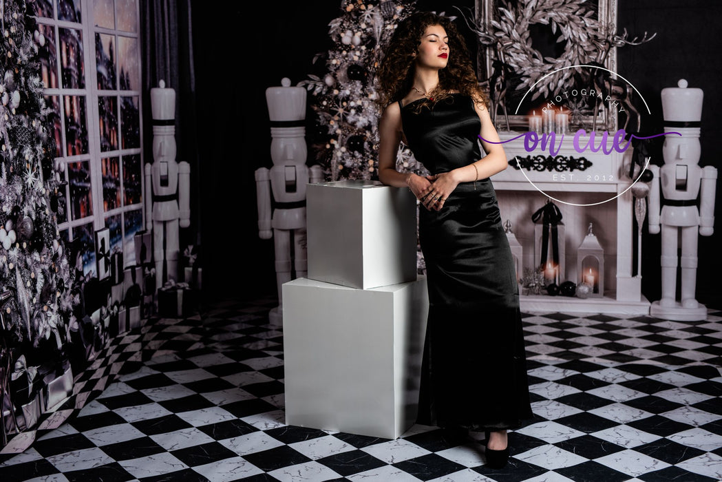 Black and Silver Christmas Room