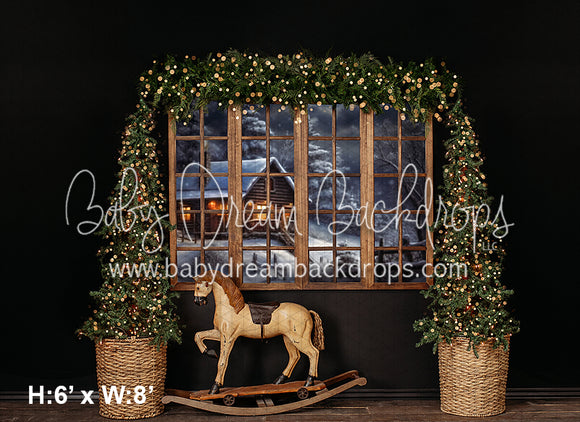 Cedar Lodge Window with Horse (VR)