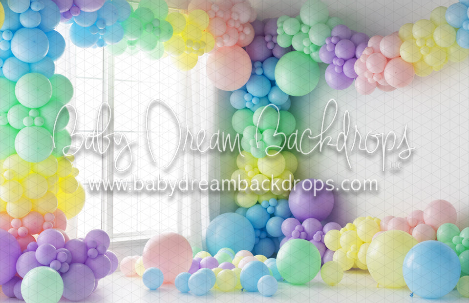 Pastel Balloon Party Side Window (VR)