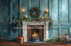 A Blue Christmas Mantel (MD)