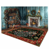 Room A Blue Christmas (Mantel) + Room A Blue Christmas (Books) + Christmas Rug 3