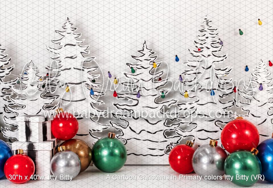 A Cartoon Christmas In Primary colors Itty Bitty (VR)