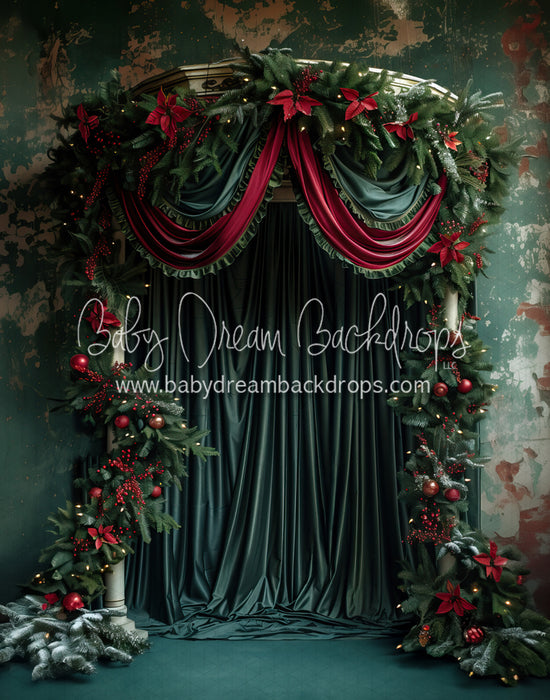 A Lovely Draped Christmas (Vertical) (MD)