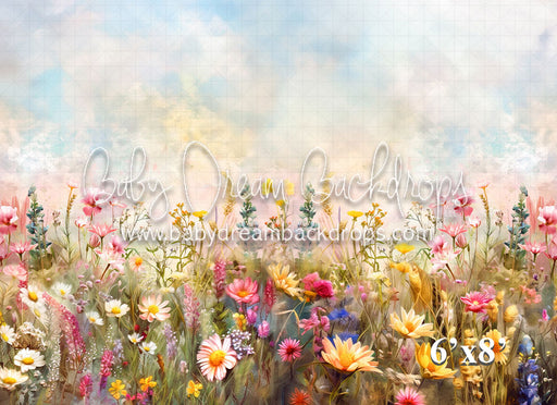 A Pastel Palette Field of Flowers (VR)