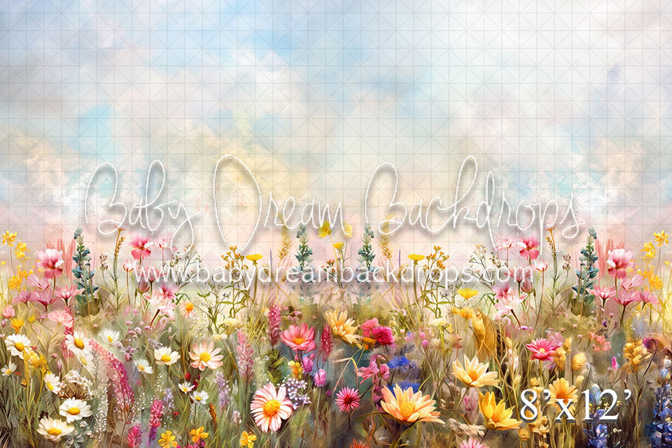 A Pastel Palette Field of Flowers (VR)