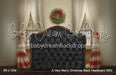 A Very Merry Christmas Black Headboard (MD)
