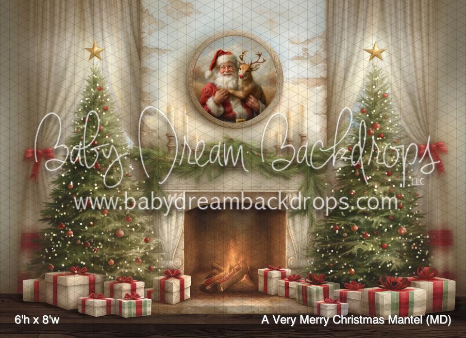 A Very Merry Christmas Mantel (MD)