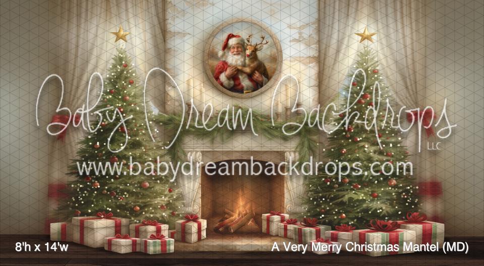 A Very Merry Christmas Mantel (MD)