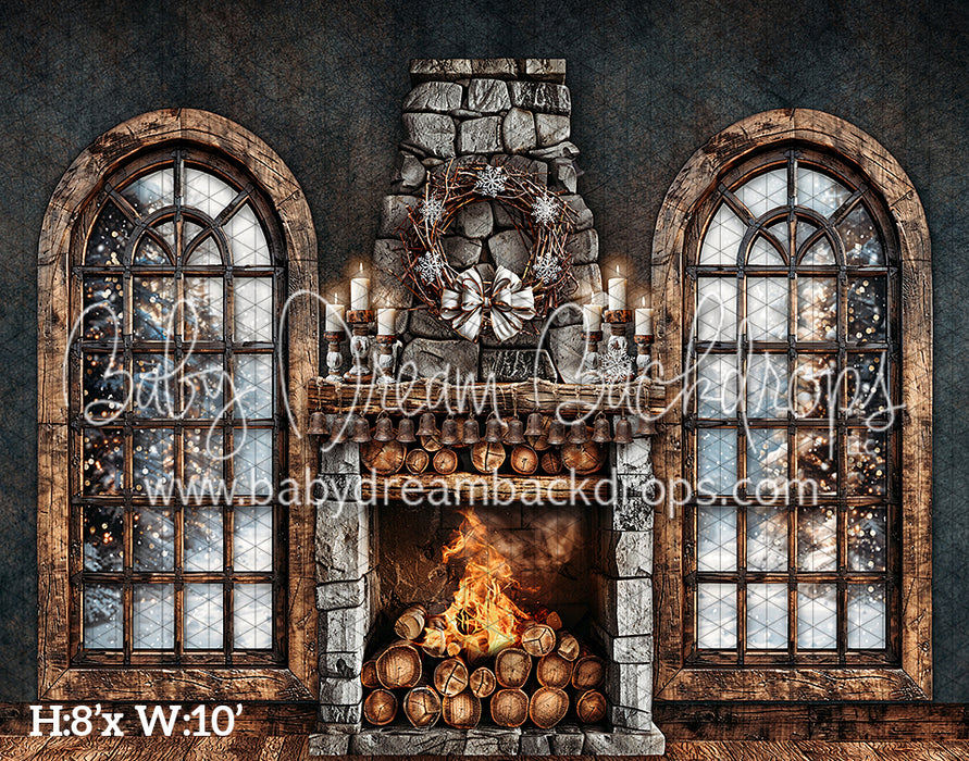 A Winter Cabin Fireplace (VR)