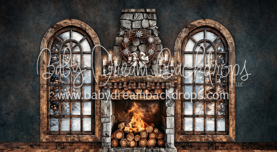 A Winter Cabin Fireplace (VR)