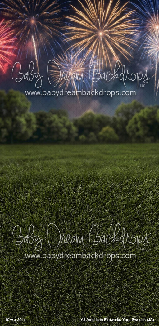 All American Fireworks Yard Sweeps (JA)