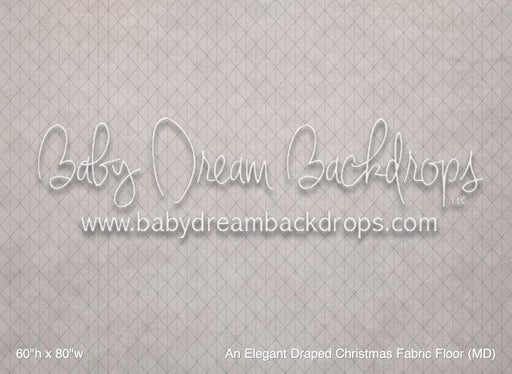 An Elegant Draped Christmas Fabric Floor (MD)