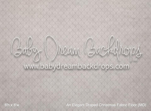 An Elegant Draped Christmas Fabric Floor (MD)