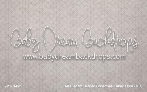 An Elegant Draped Christmas Fabric Floor (MD)