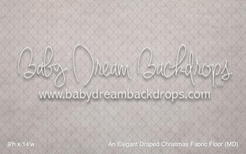 An Elegant Draped Christmas Fabric Floor (MD)