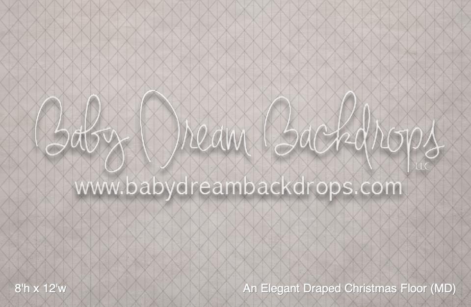 An Elegant Draped Christmas Fabric Floor (MD)