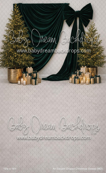 An Elegant Draped Christmas Sweep (MD)