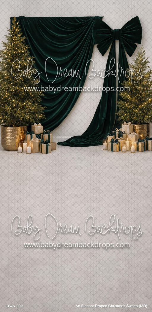 An Elegant Draped Christmas Sweep (MD)