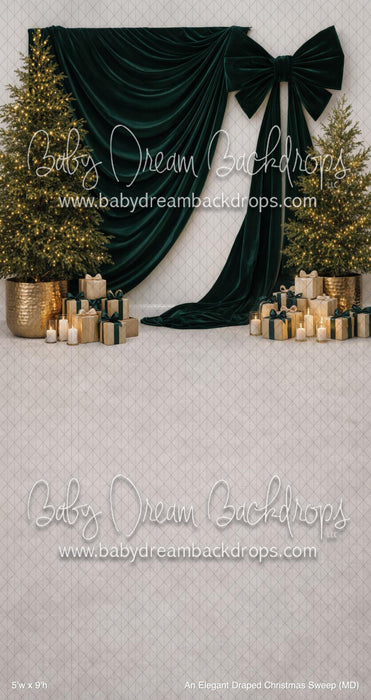 An Elegant Draped Christmas Sweep (MD)