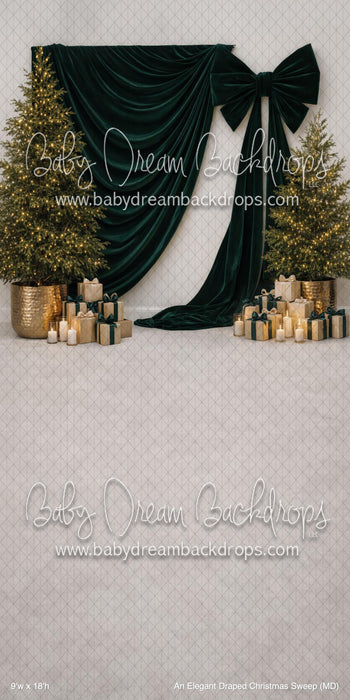 An Elegant Draped Christmas Sweep (MD)