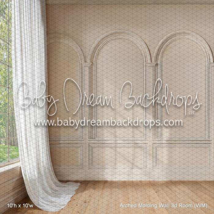 Arched Molding Wall 3d Room (WM)