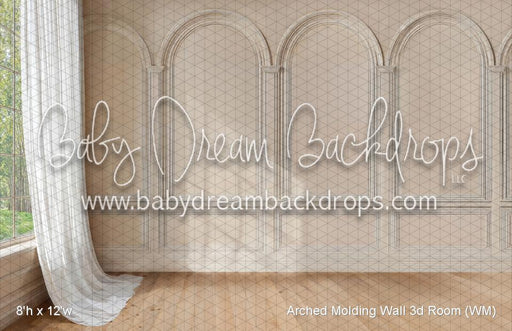 Arched Molding Wall 3d Room (WM)