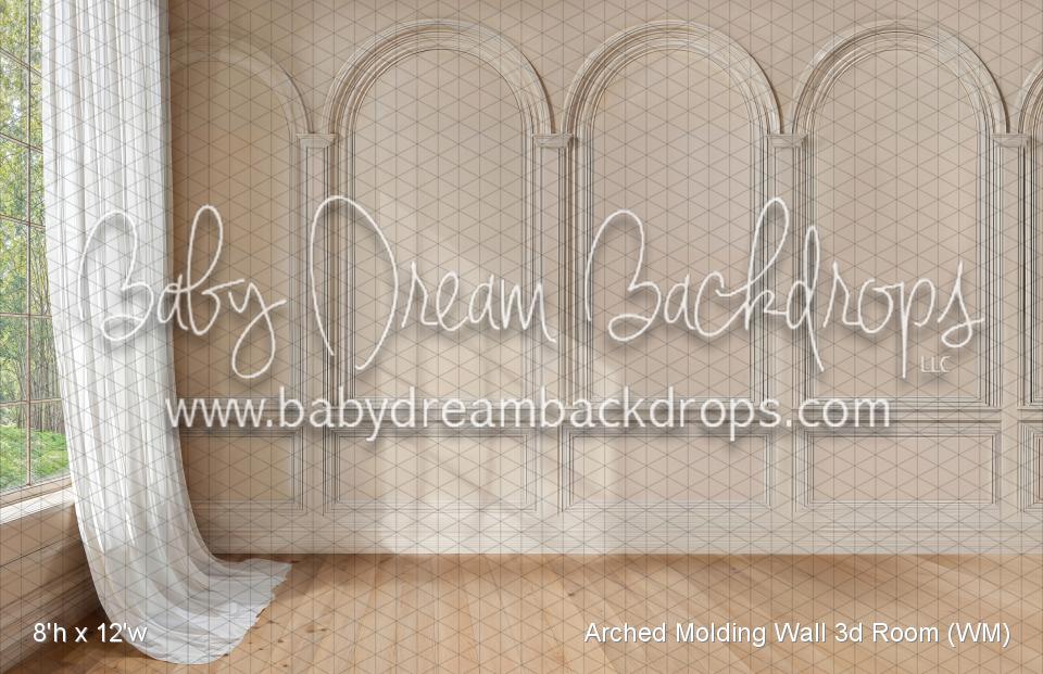 Arched Molding Wall 3d Room (WM)