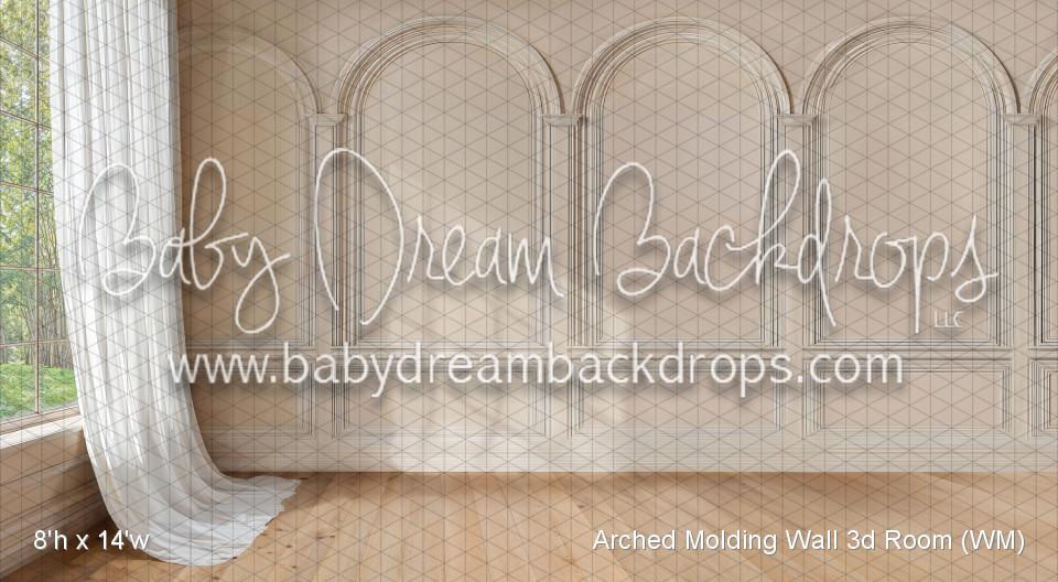 Arched Molding Wall 3d Room (WM)